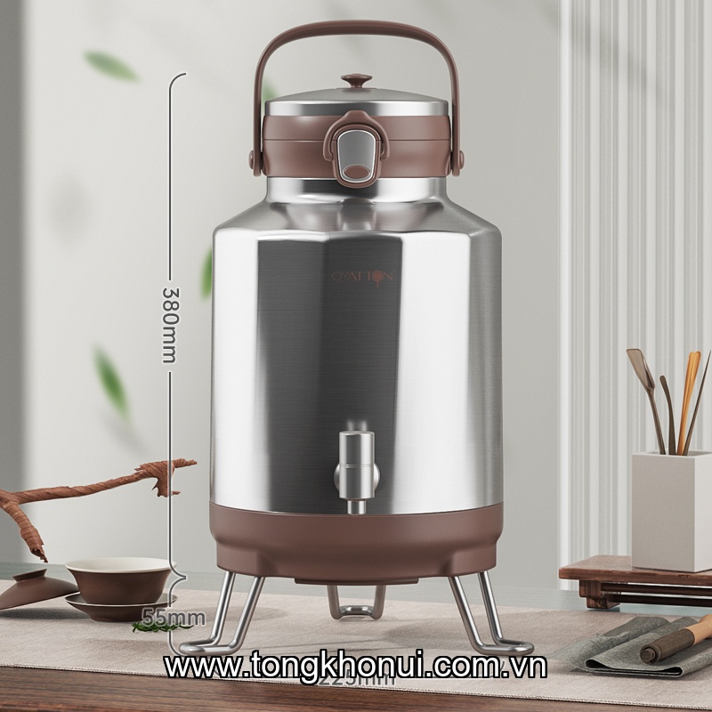 BÌNH BẢO ÔN OYATTON GRAND MASTER O409 7200ML – 6 LỚP CHÂN KHÔNG, VÒI RÓT, KHÓA KÉP! ảnh 5